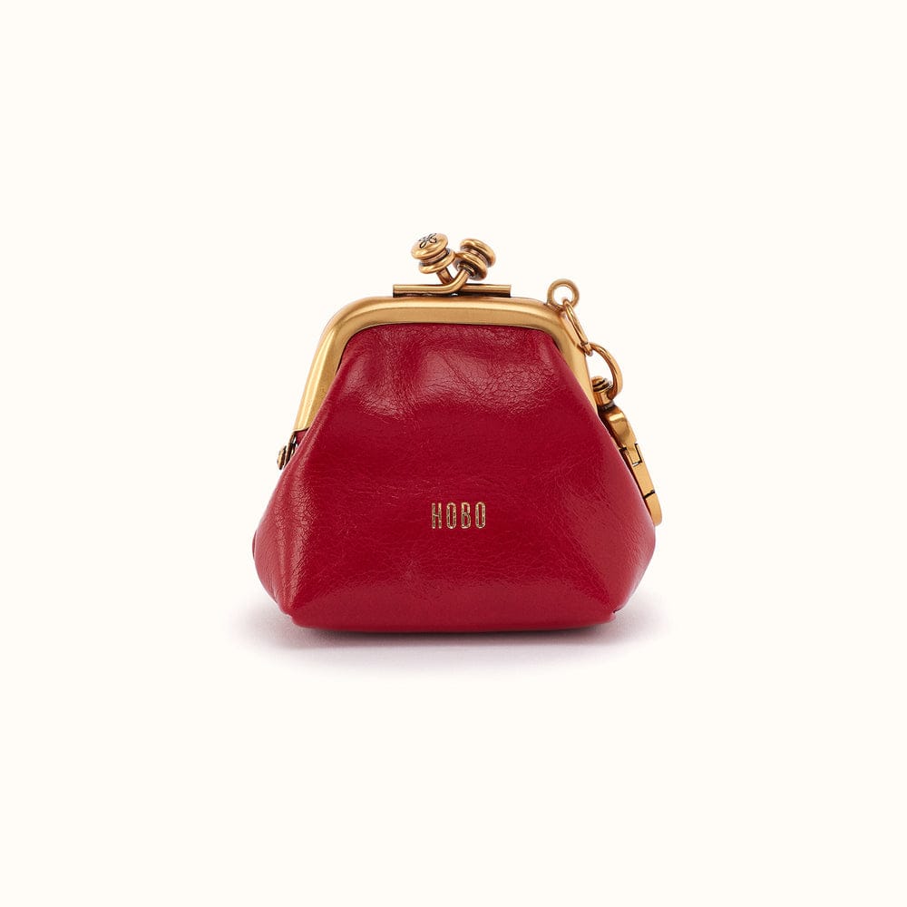 Hobo Run Frame Pouch Polished Leather - True Red - Little Miss Muffin Children & Home