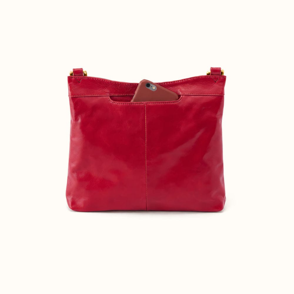 Hobo Cambel Crossbody Polished Leather - True Red - Little Miss Muffin Children & Home
