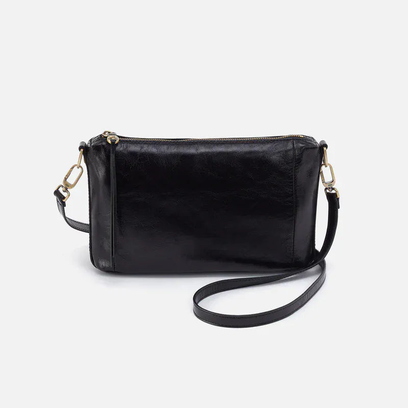 Hobo Darcy Carry-All Crossbody In Polished Leather | Black - Little Miss Muffin Children & Home