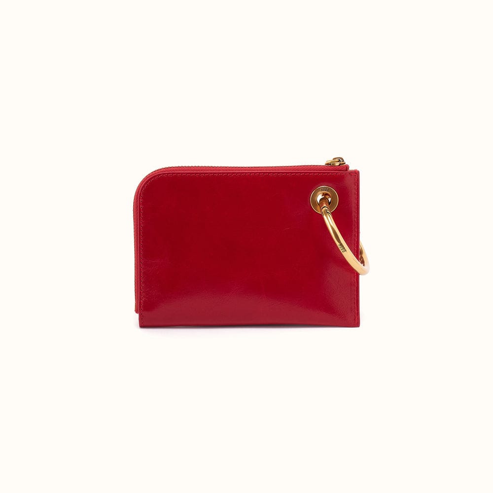 Hobo Jett Credit Card Wristlet Polished Leather - True Red - Little Miss Muffin Children & Home