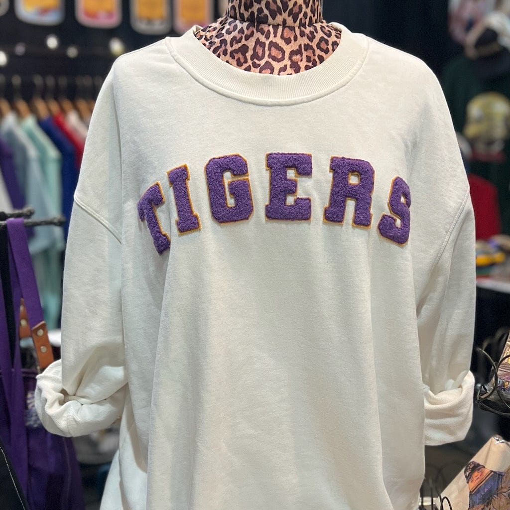 Whereable Art Whereable Art VARSITY "TIGERS" SWEATSHIRT - Little Miss Muffin Children & Home