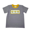 Whimsy Bay Kids Gold & Purple Tiger Smocked Shirt - Little Miss Muffin Children & Home