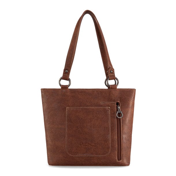 Montana West Brown Embroidered Tote - Little Miss Muffin Children & Home