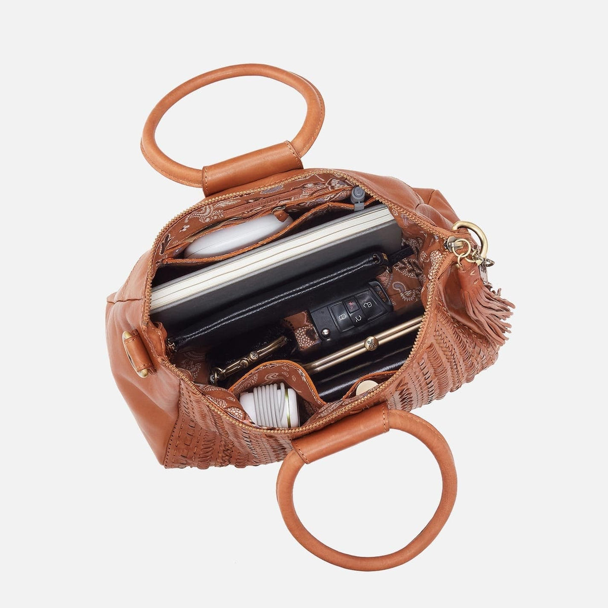 Hobo Sheila Medium Satchel in  Washed Leather - Harvest Wheat - Little Miss Muffin Children & Home