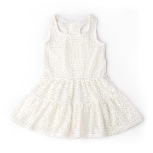 White Crochet Tank Dress