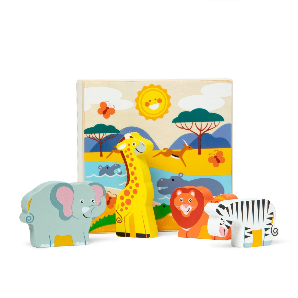 Wooden Animal Matching Safari