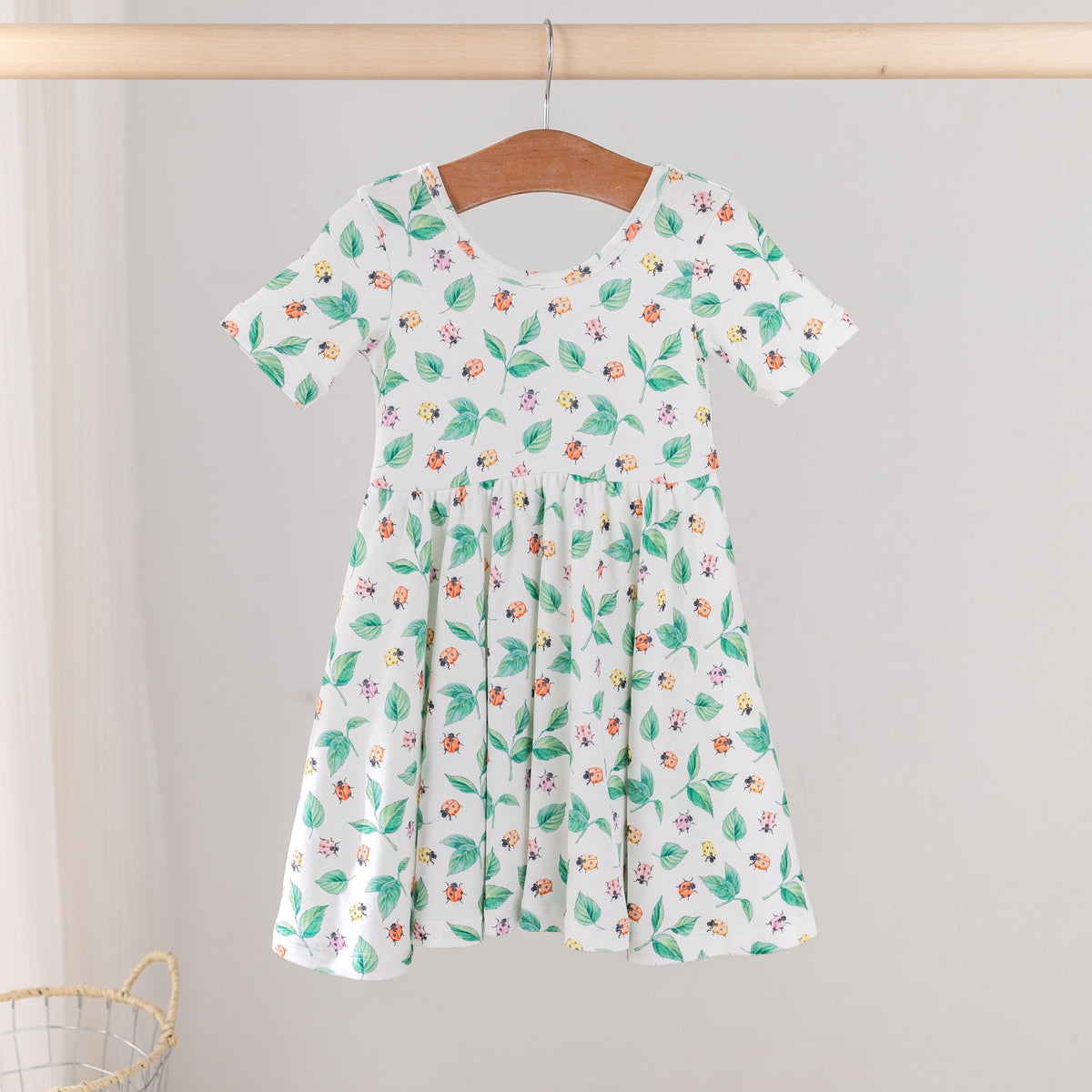Nola Tawk Lady Bug Love Organic Cotton Twirl Dress - Little Miss Muffin Children & Home