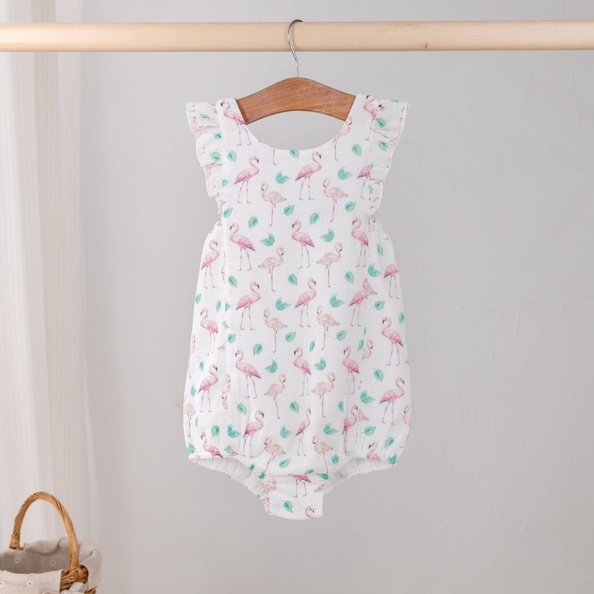 Nola Tawk Pink Paradise Organic Muslin Bubble Romper - Little Miss Muffin Children & Home