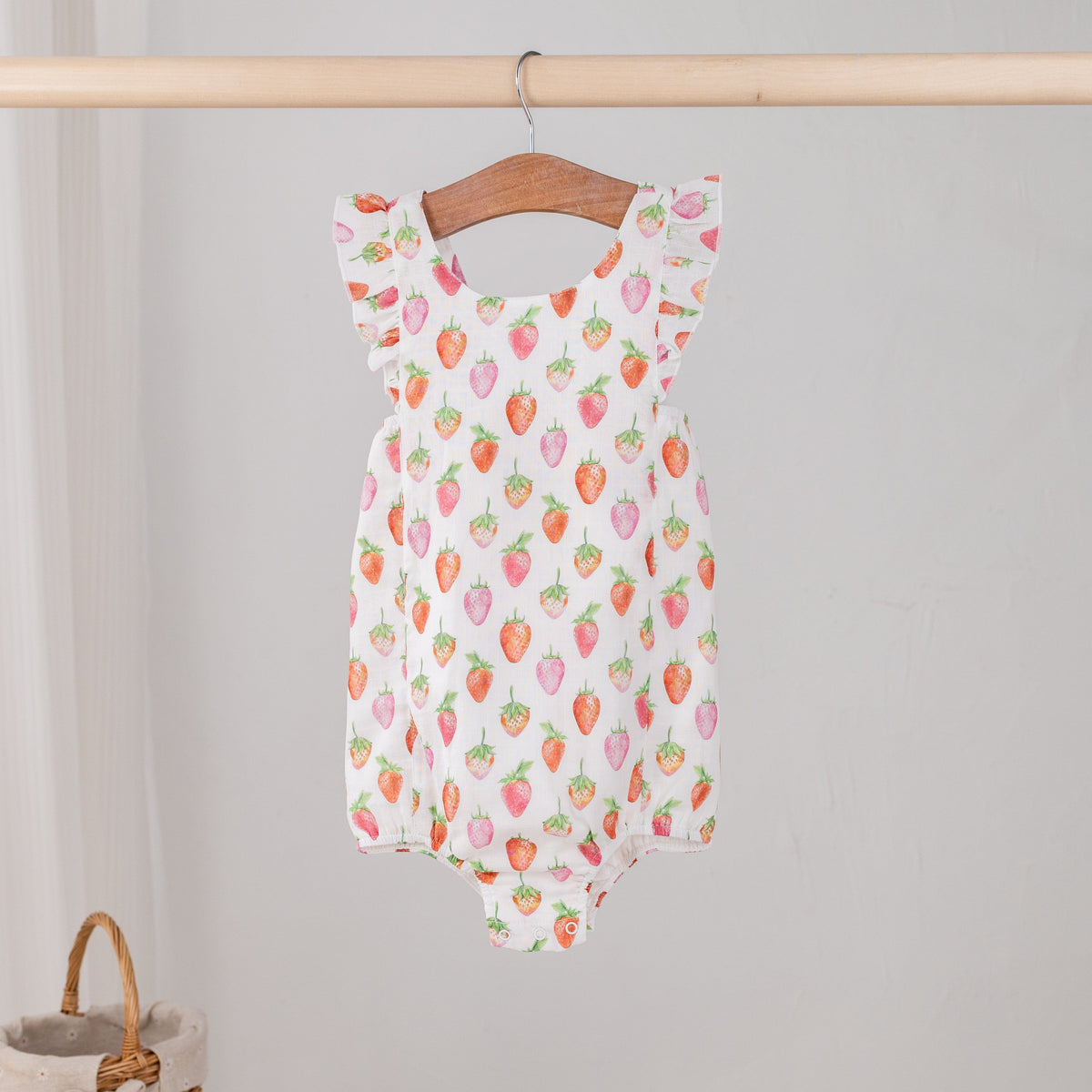 Nola Tawk Berry Cute Organic Muslin Bubble Romper - Little Miss Muffin Children & Home
