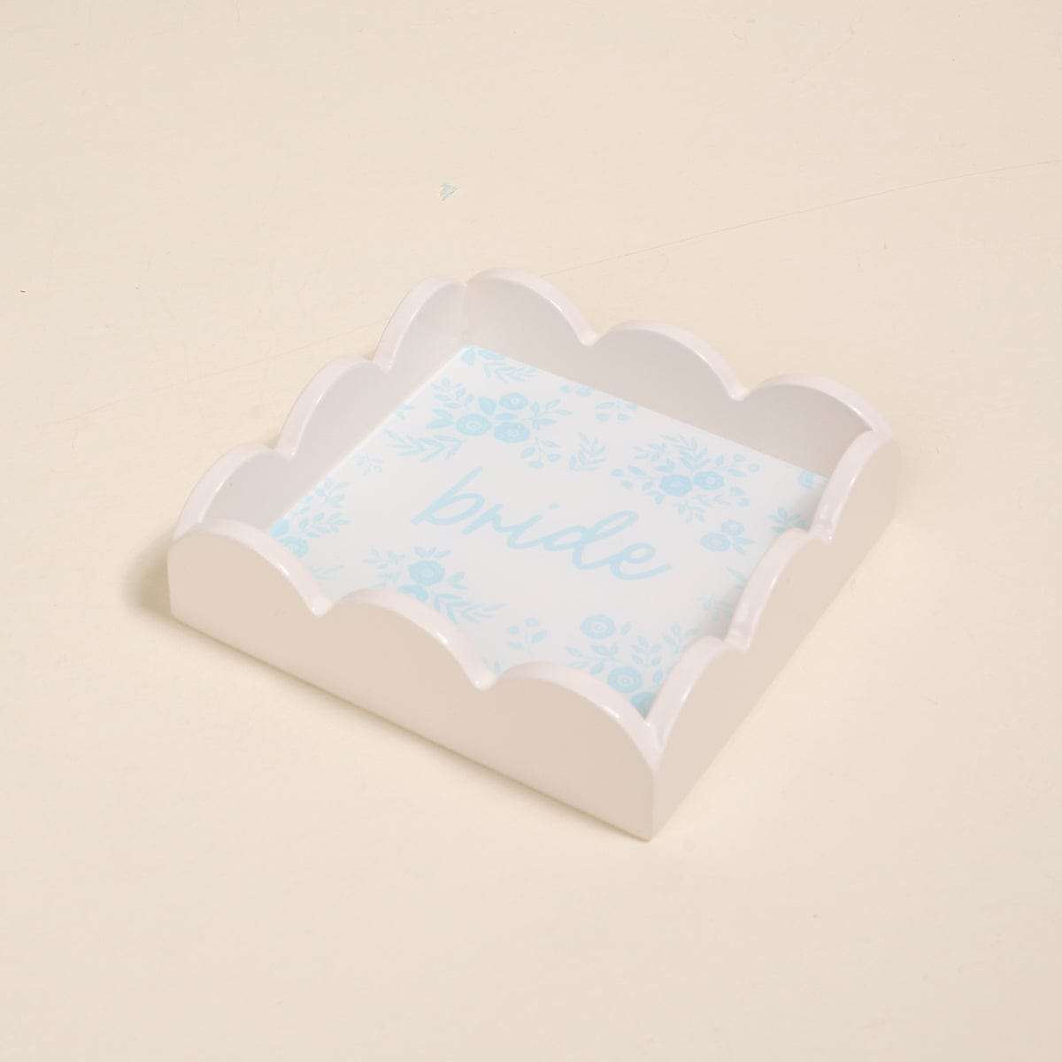The Darling Effect Bride Something Blue Scallop Trinket Tray - Little Miss Muffin Children & Home