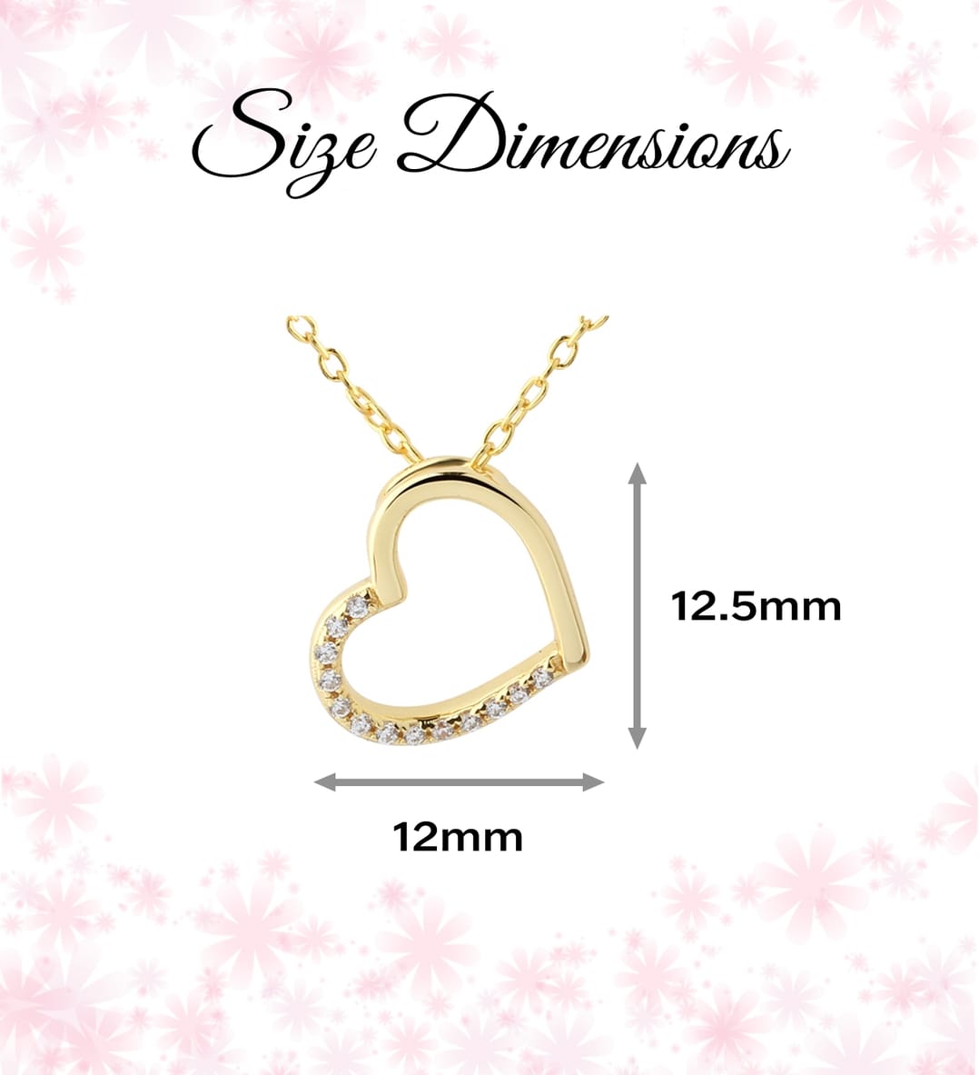 Cherished Moments Children’s 14K Gold-Plated Floating Heart 14" Necklace - Little Miss Muffin Children & Home