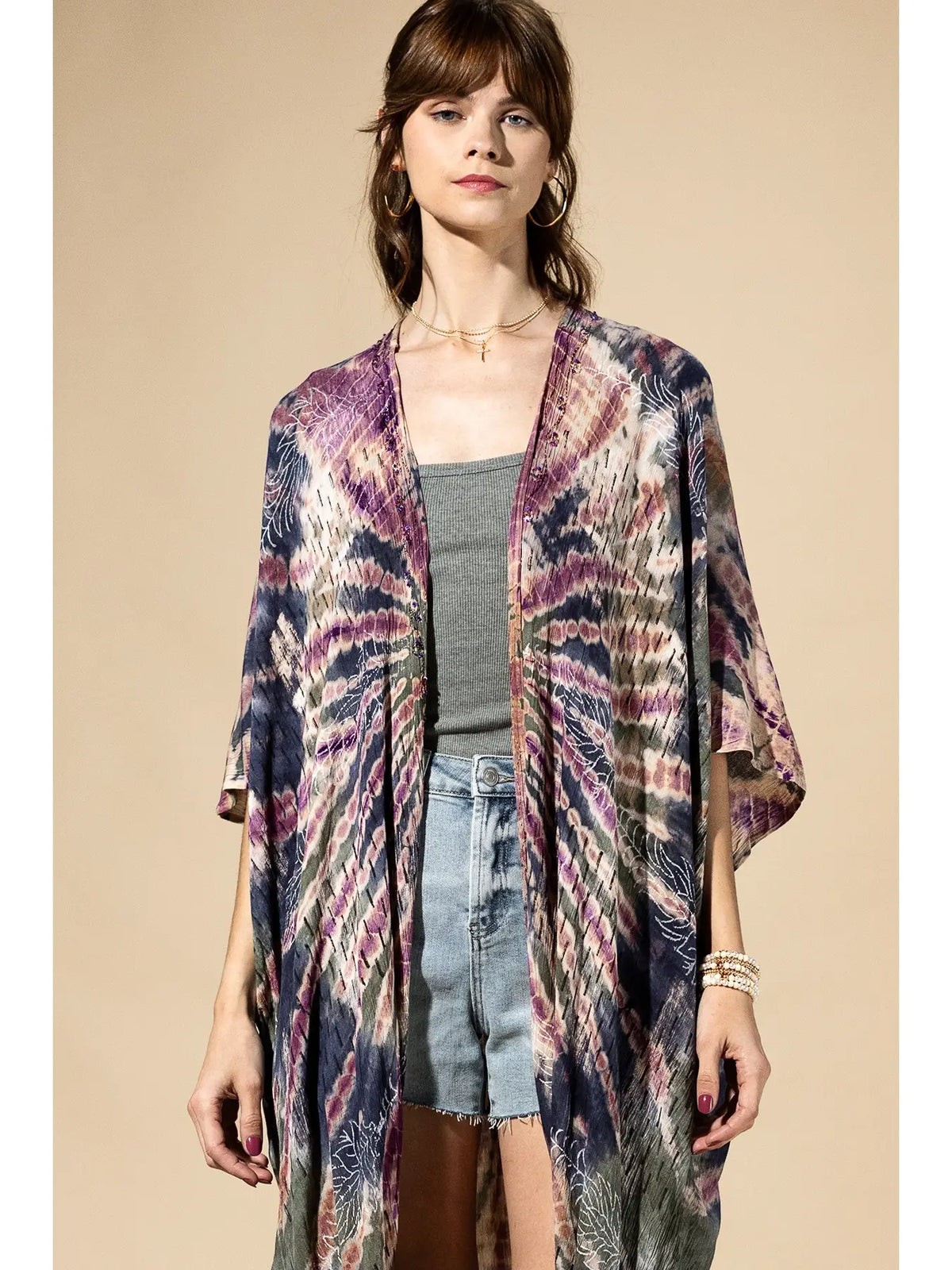 Urbanista Midnight Moss Tie-Dye Kimono - Little Miss Muffin Children & Home