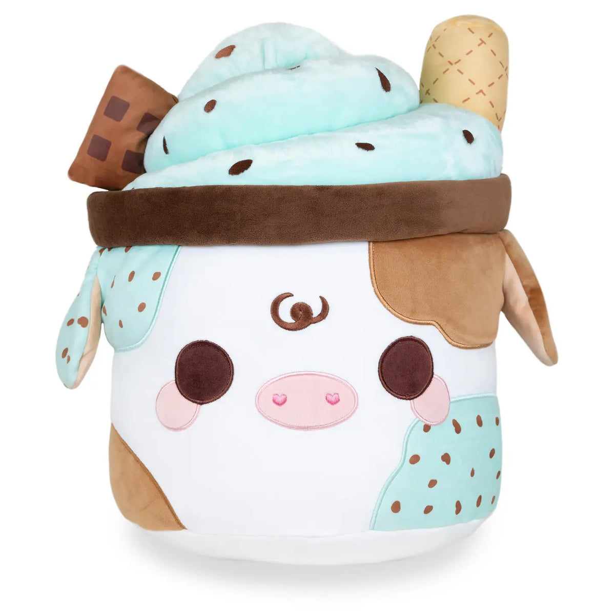 Cuddle Barn Hug Sized 17" Mint Chocolate Chip Mooshake Big Plush - Little Miss Muffin Children & Home