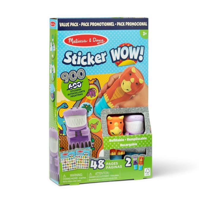 Melissa & Doug Sticker WOW! Activity Pad & Sticker Stamper Value - Dinosaur - Little Miss Muffin Children & Home