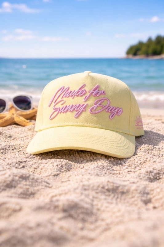 Social Statement Made For Sunny Days Trucker Hat - Little Miss Muffin Children & Home