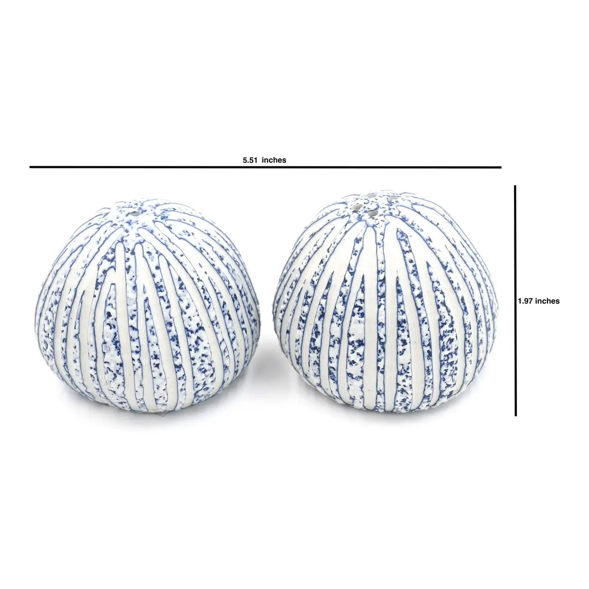 Art Floral Trading Pebble Handcrafted Porcelain Salt and Pepper Shaker Set - Little Miss Muffin Children & Home