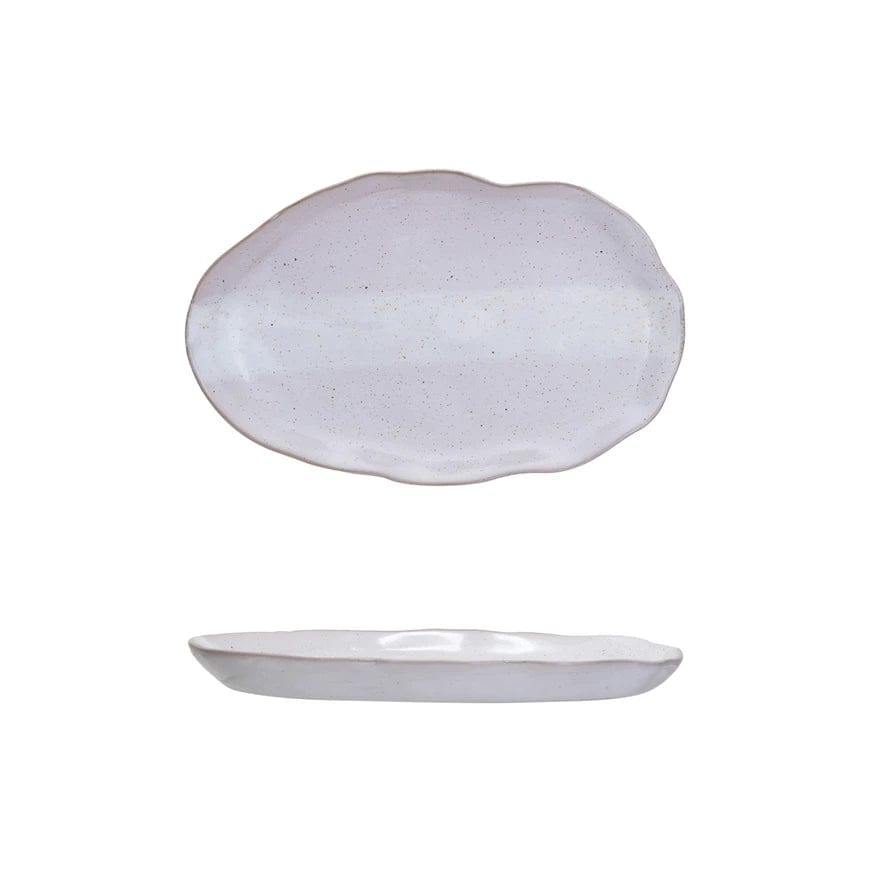 Bloomingville Bloomingville Stoneware Organic Shaped Plate - Little Miss Muffin Children & Home