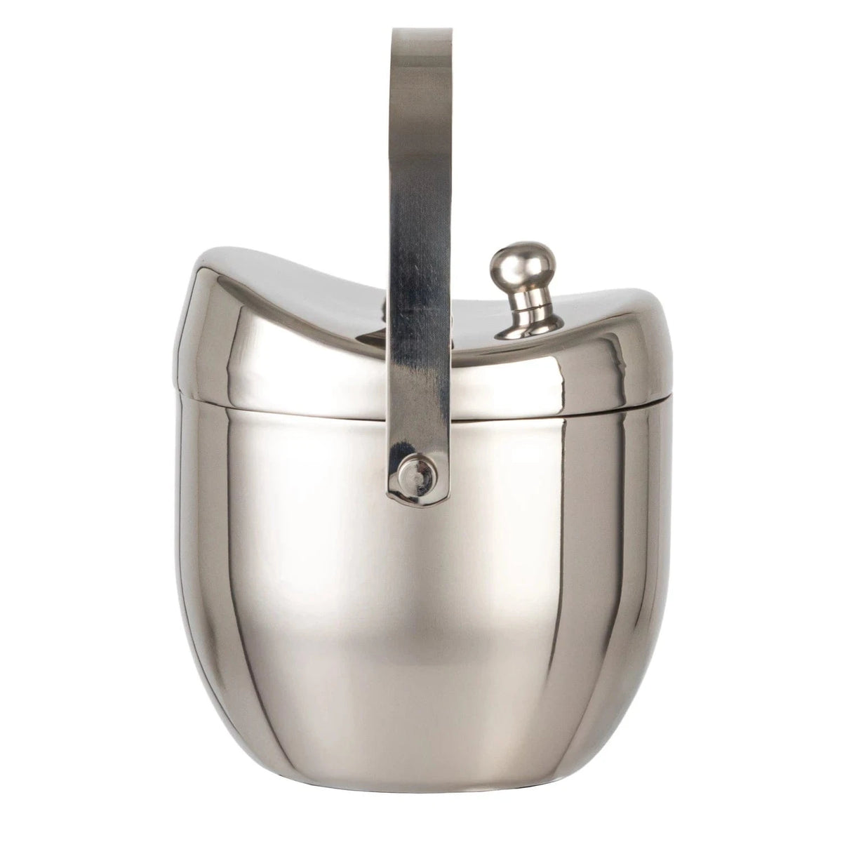 Bloomingville Stainless Steel Double-Wall Ice Bucket with Handle & Lid, 1 Quart - Little Miss Muffin Children & Home