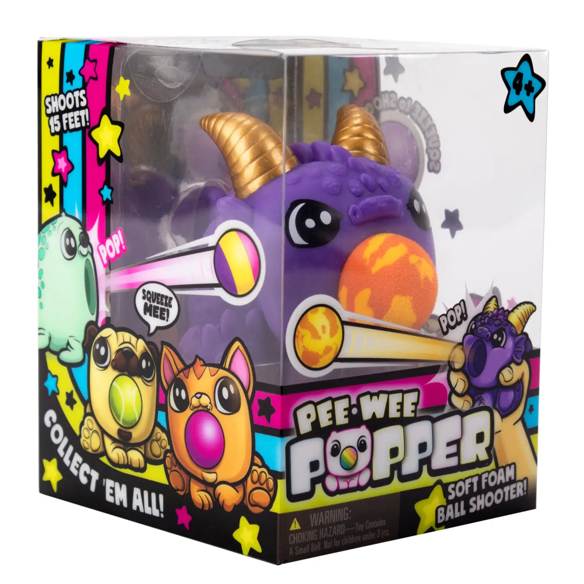 Hog Wild Toys Pee Wee Dragon Popper Mini Foam Ball Shooter - Little Miss Muffin Children & Home