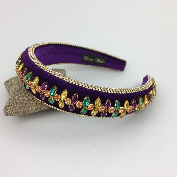 SongLily SongLily Elegant Mardi Gras Headband - Little Miss Muffin Children & Home
