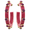 Canvas Style Canvas Style Renee Resin and Rhinestone Hoop Earrings - Little Miss Muffin Children & Home