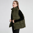 army green puffer vest