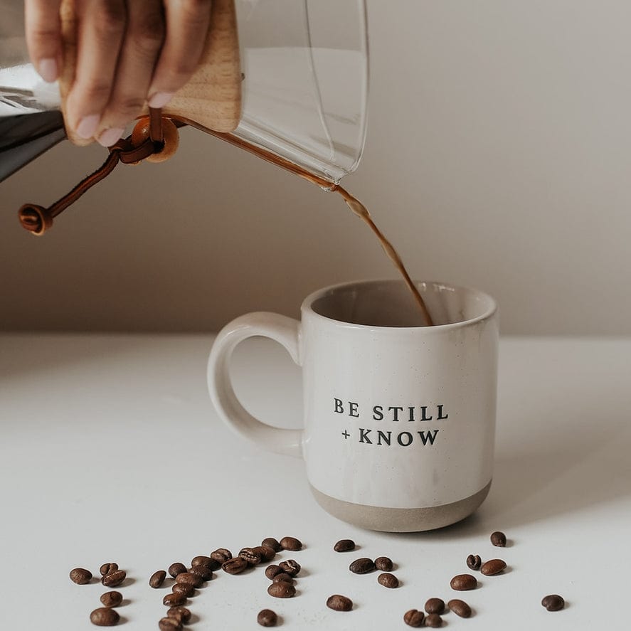Sweet Water Decor Sweet Water Decor CM063 Be Still + Know 14oz Stoneware Style Coffee Mug - Little Miss Muffin Children & Home