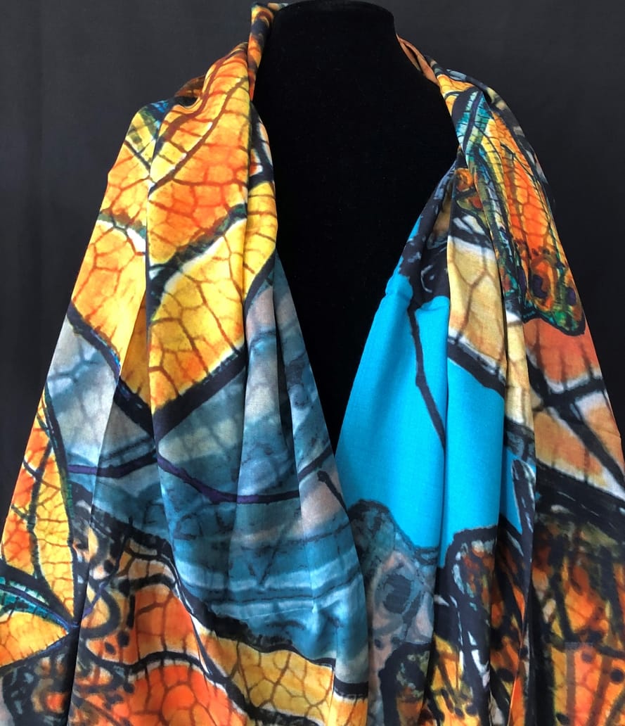 Nina J Monarch Journey Cotton Scarf - Little Miss Muffin Children & Home
