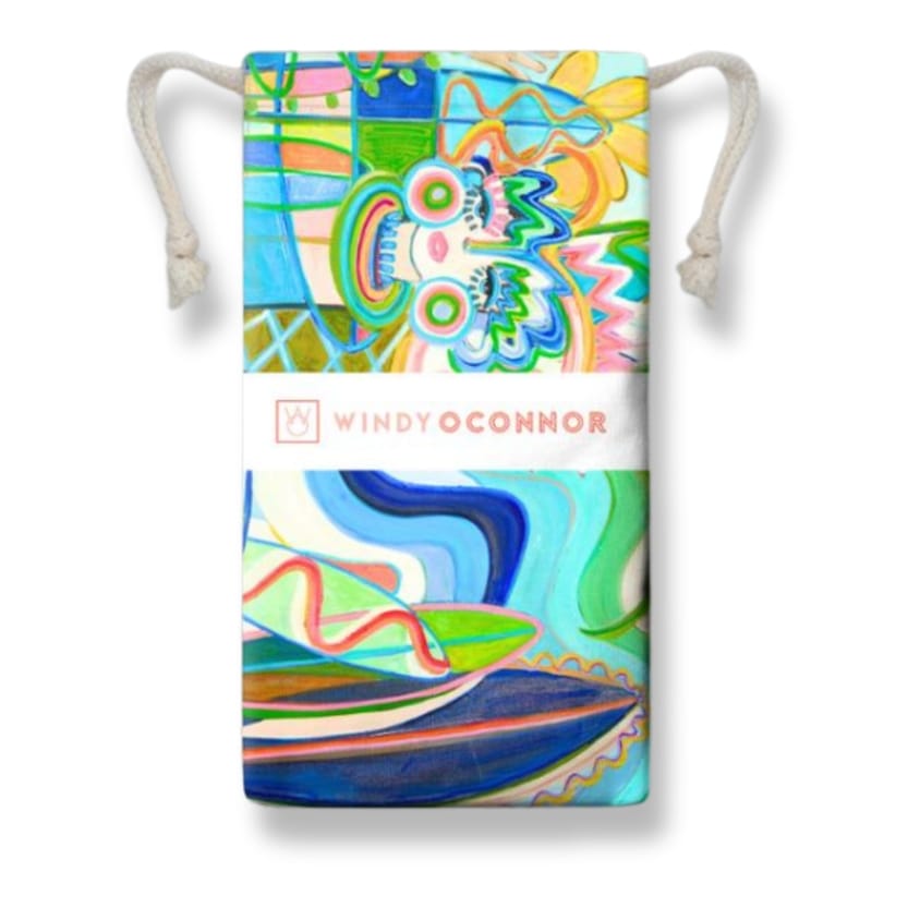 Ocean Dreamer 70 x 36 inch beach towel by Windy O'Connor Art, view 2
