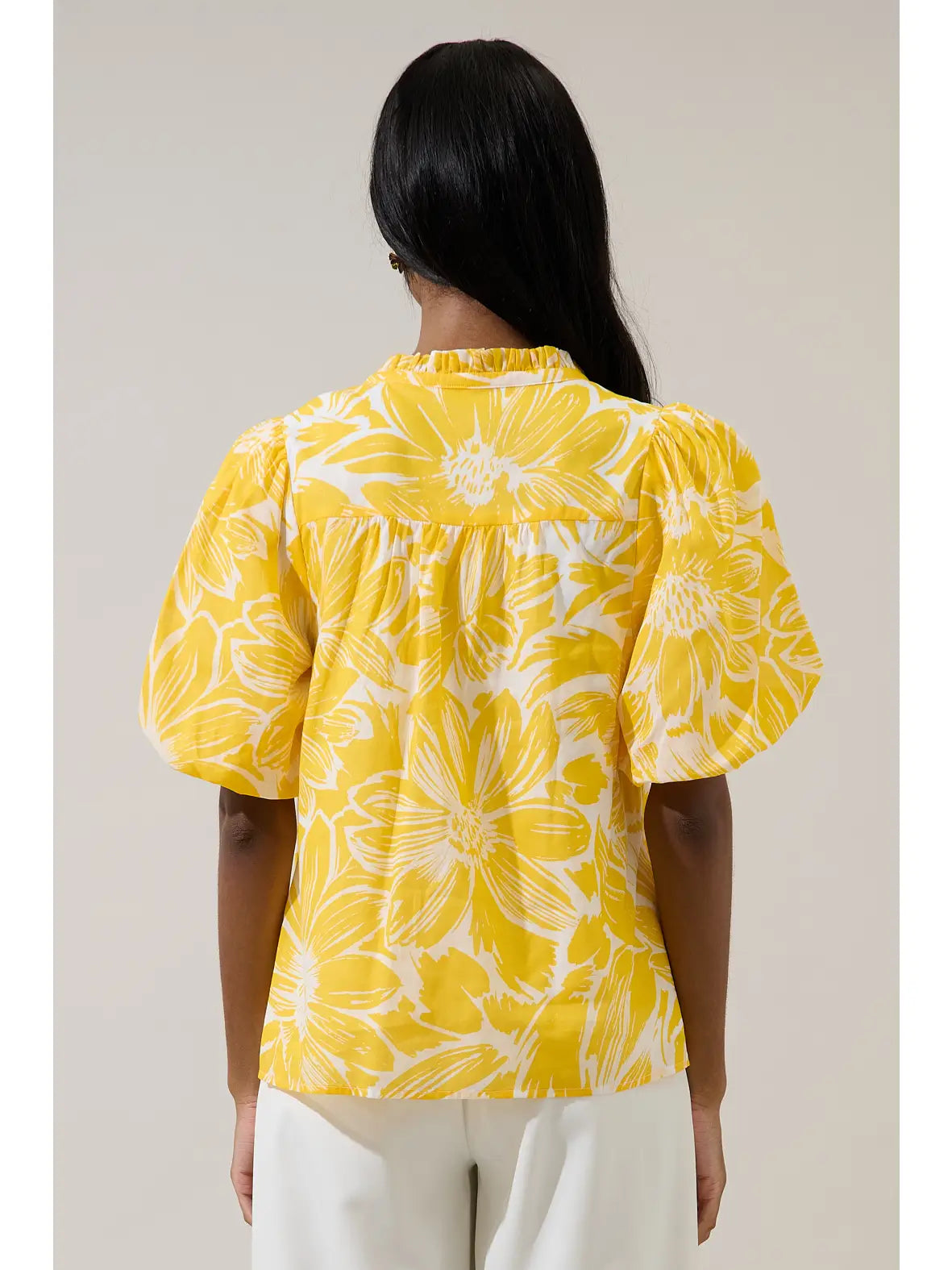 Sugarlips Joni Floral Idara Button Down Top - Little Miss Muffin Children & Home
