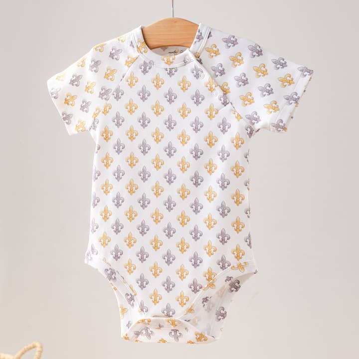 Nola Tawk Black & Gold FDL Organic Cotton Onesie - Little Miss Muffin Children & Home