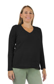 black 3/4 sleeve tshirt