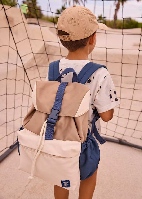 Mayoral Usa Inc Tricolor Backpack in Navy - Little Miss Muffin Children & Home