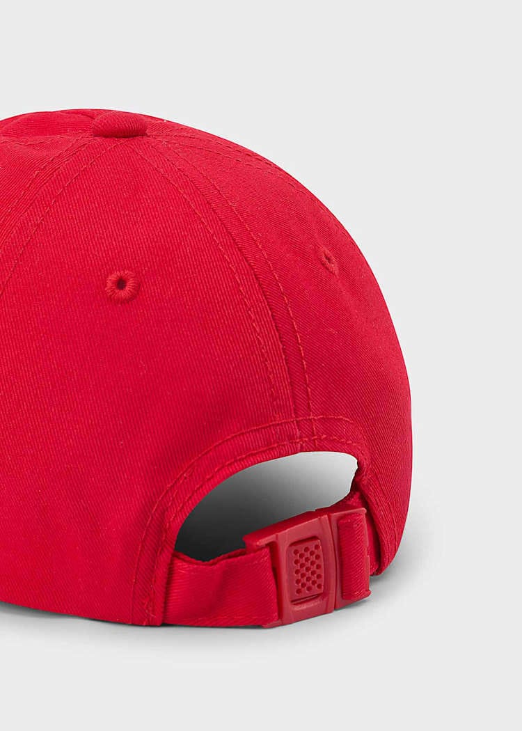 Mayoral Usa Inc Robot Embroidered Baseball Cap in Tomato - Little Miss Muffin Children & Home
