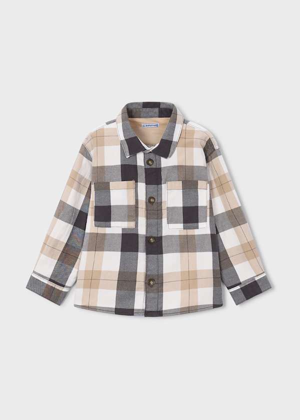 Mayoral Usa Inc Button Down Plaid Overshirt - Little Miss Muffin Children & Home
