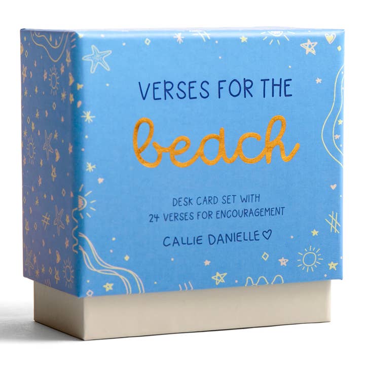 Callie Danielle Verses for the Beach – Bible Verse Card Set + Display Stand - Little Miss Muffin Children & Home