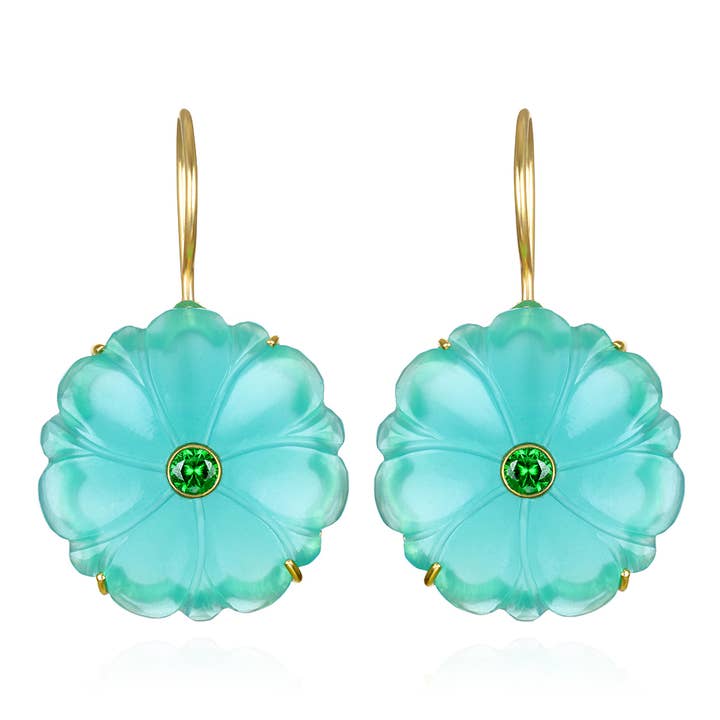 Amelia Rose Jewelry Magnolia Earring with Teal - Little Miss Muffin Children & Home