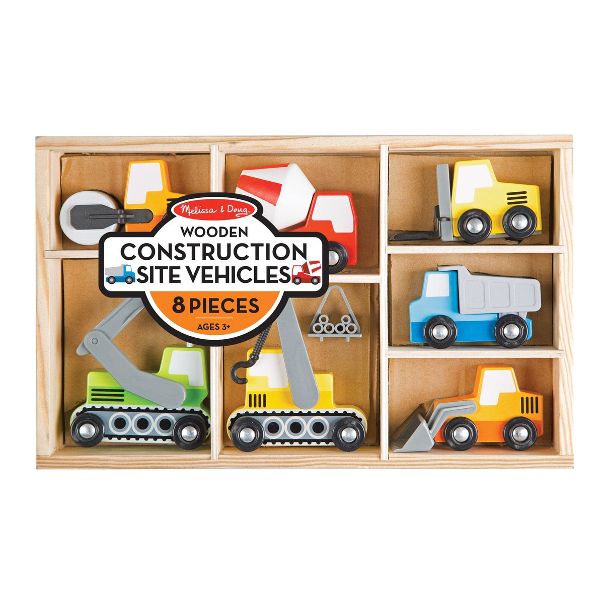 Melissa & Doug Melissa & Doug Wooden Construction Site Vehicles - Little Miss Muffin Children & Home