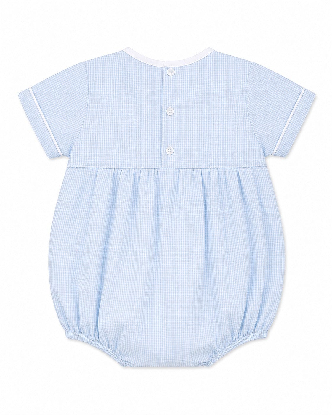Carriage Boutique Boy Smocked Blue Gingham Creeper Romper with Matching Hat - Little Miss Muffin Children & Home