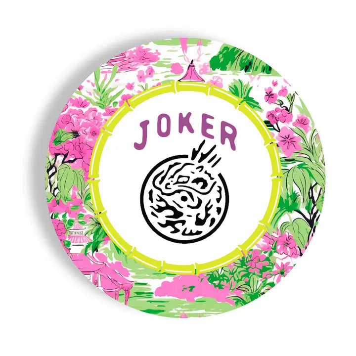 Fabuplates Mahjong Joker 24ct 9" Salad/Dinner Paper Plates - Little Miss Muffin Children & Home