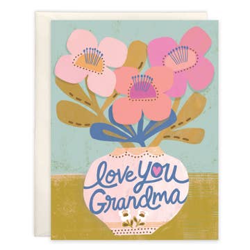 Gina B Designs Inc Grandma Flowers Mother's Day Greeting Card - Little Miss Muffin Children & Home