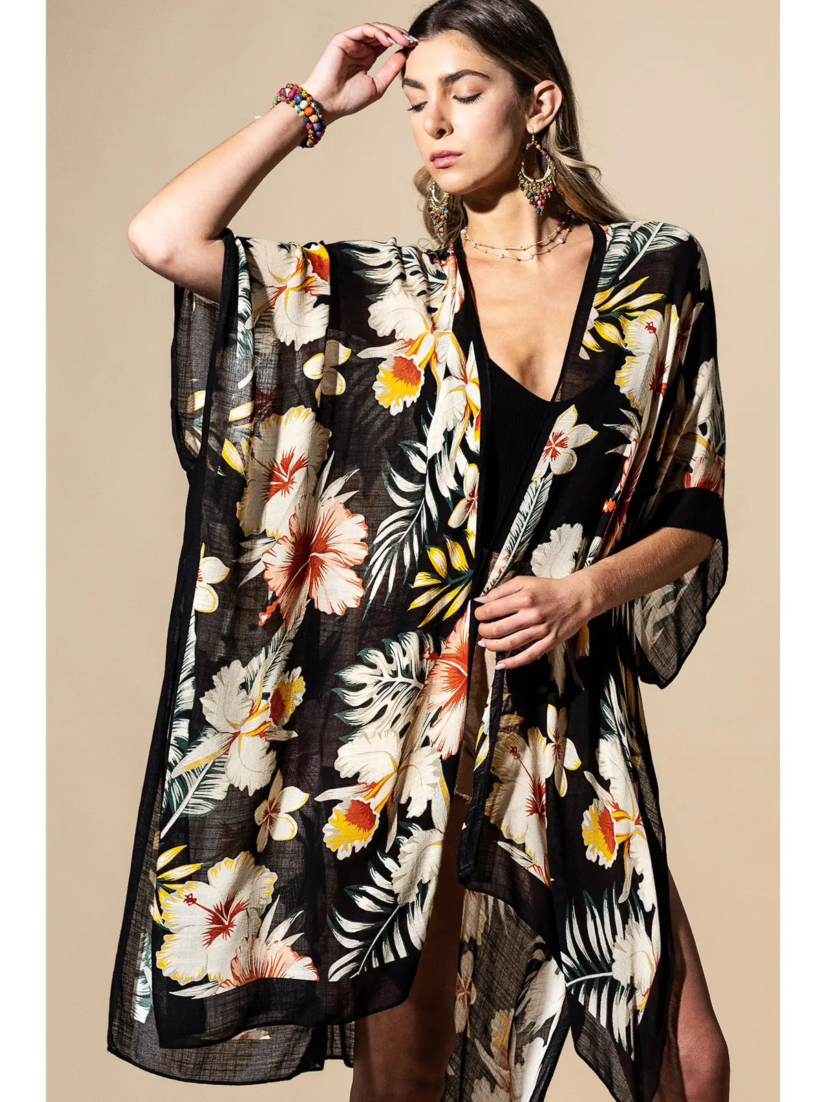 Urbanista Tropical Garden Viscose Kimono - Little Miss Muffin Children & Home
