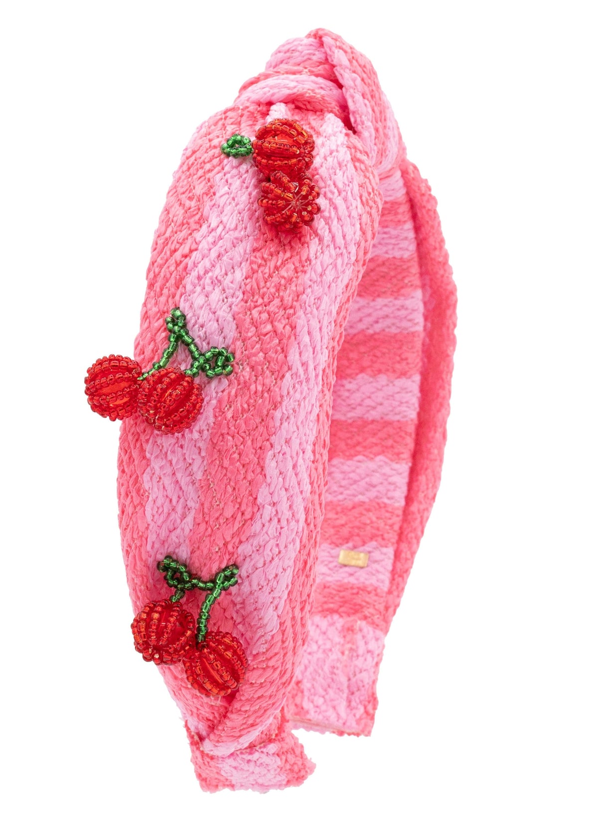 Bari Lynn Stripe 3D Cherry Charm Knot Headband - Little Miss Muffin Children & Home