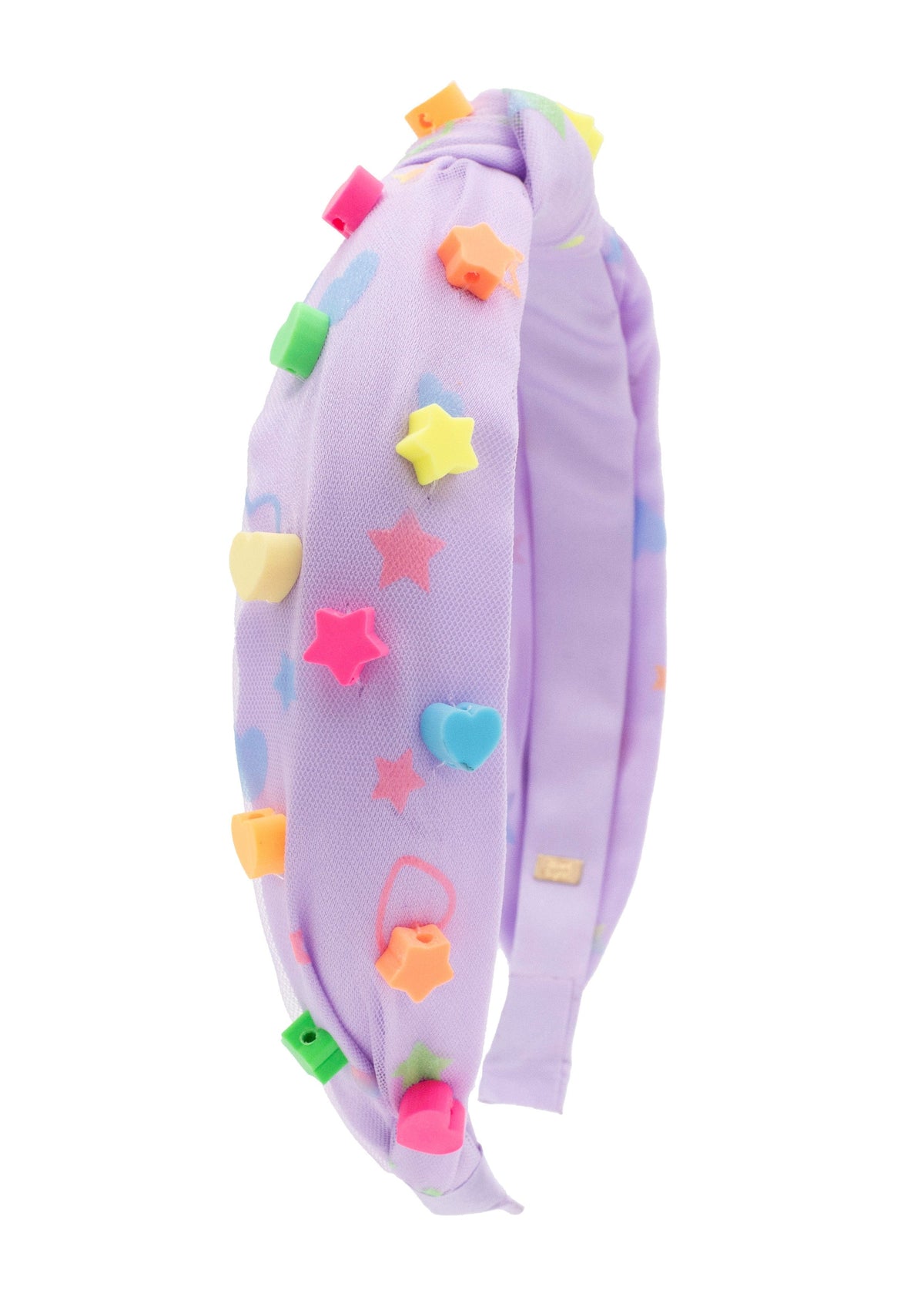 Bari Lynn Clay Hearts and Star Charms on Print Knot Headband - Little Miss Muffin Children & Home