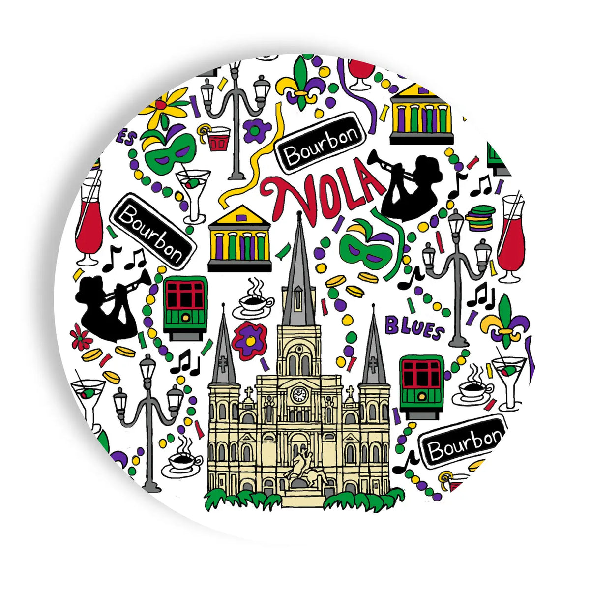Fabuplates Big Easy 24ct 9" Salad/Dinner Paper Plates - Little Miss Muffin Children & Home