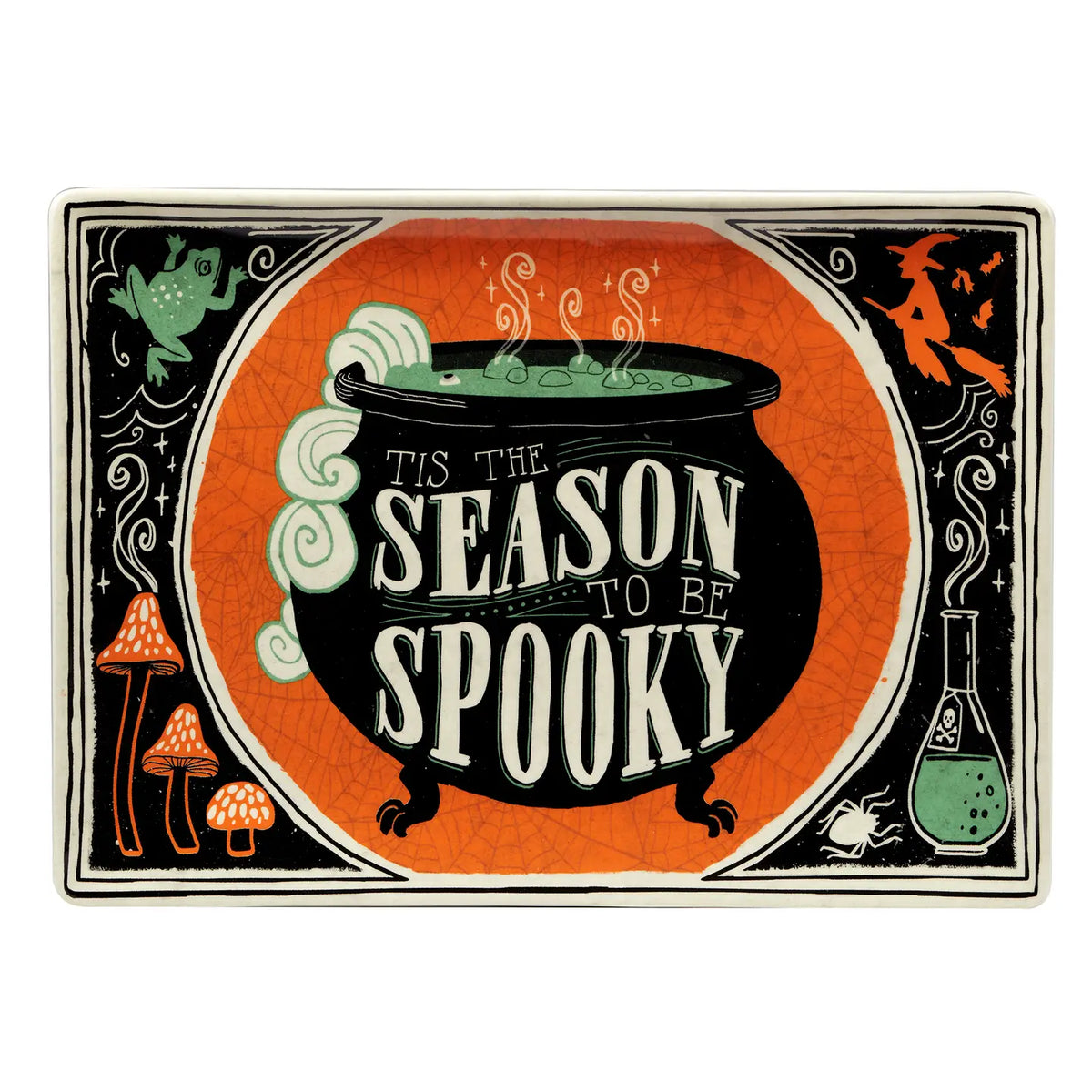 Certified International Scaredy Cat Halloween Rectangular Platter - Little Miss Muffin Children & Home