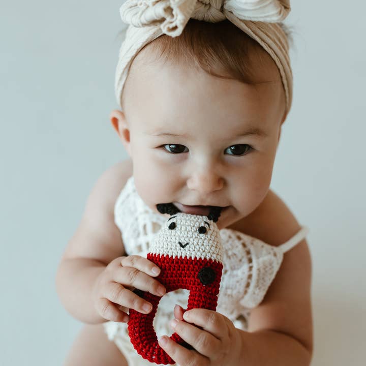 Melange Crochet Ladybug Rattle - Little Miss Muffin Children & Home