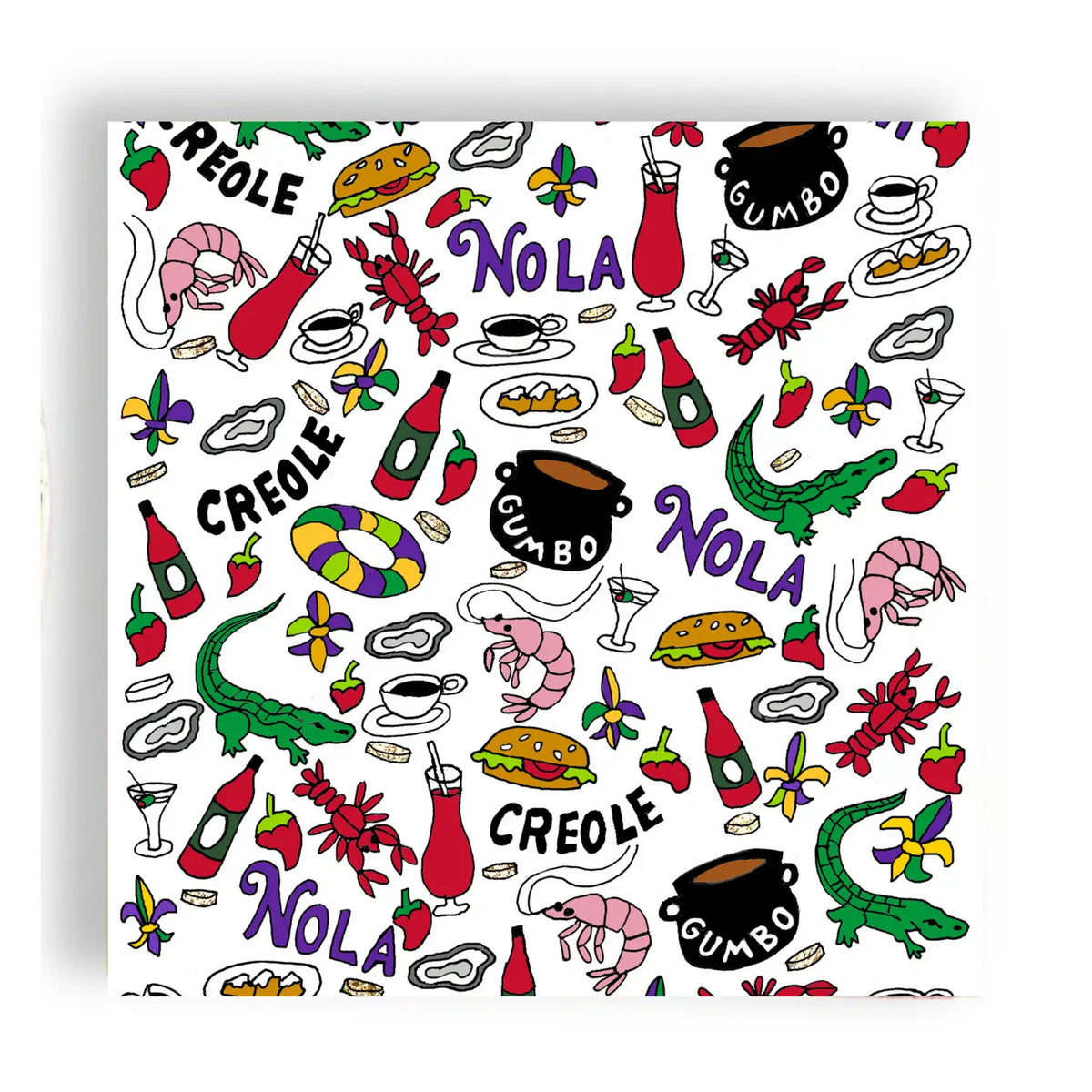 Fabuplates Big Easy NOLA Foods 24ct 3-ply Luncheon Napkins - Little Miss Muffin Children & Home