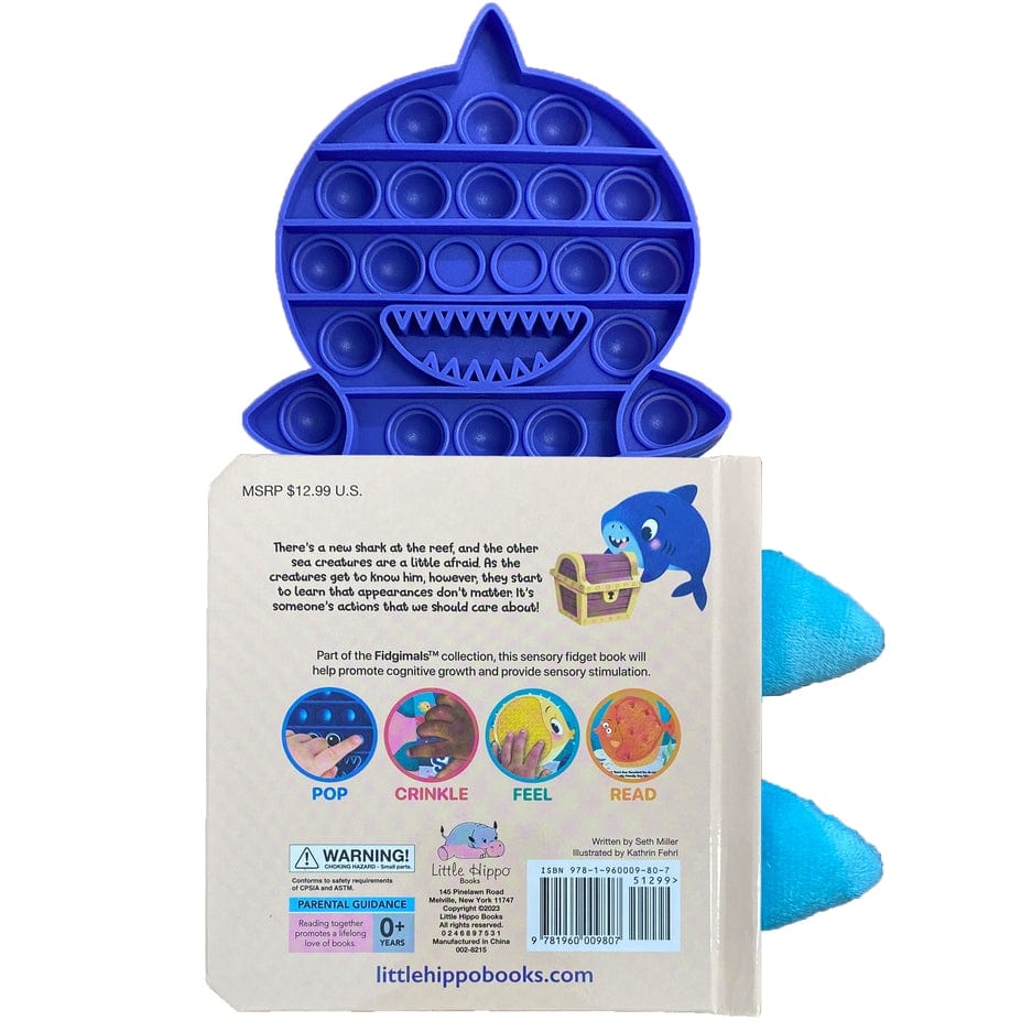 Little Hippo Books Little Shark - Your Sensory Fidget Friend - Little Miss Muffin Children & Home