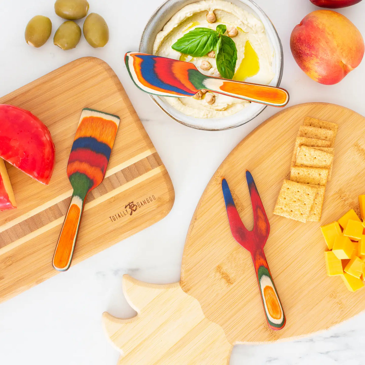 Totally Bamboo Baltique® Marrakesh Collection 3-Piece Cheese Tool Set - Little Miss Muffin Children & Home